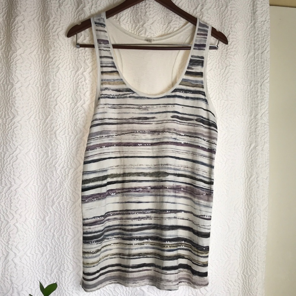 Like new J.Crew sequin embellished tank